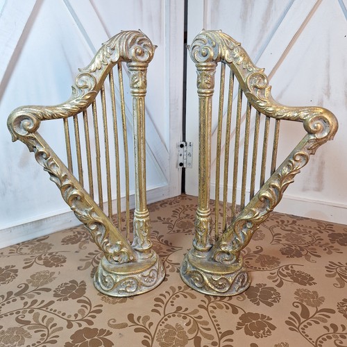 Pair gold gilted musical - gold,