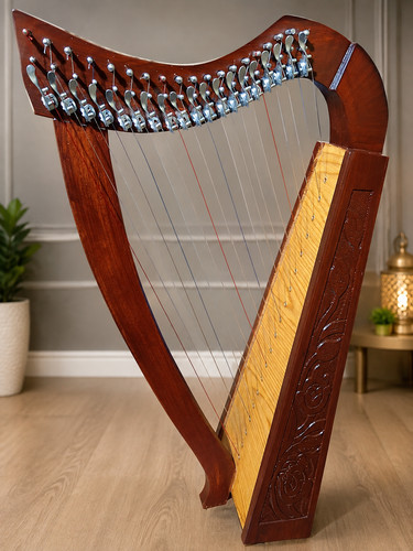 19string lever harp irish - lever,